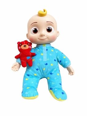 Cocomelon JJ Doll Plush Musical Bedtime 10" Soft Toy & Bear Netflix